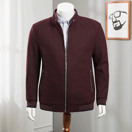 8XL 7XL 6XL 5XL plus size Winter Jacket Men Wool Coat Slim Fit Jackets Outerwear Warm Man Casual Jacket Overcoat Coat