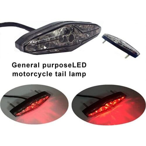 12V Universal Motorcycle 15 LED Rear Tail Stop Braking Light Lamp Accessories Signal Lamp