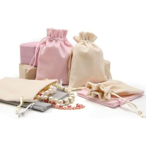 20Pack Multi Size Velvet Bags Storage Pouches For Christmas Wedding Gift Bags Custom Jewelry Packaging Gift Bag Pouches