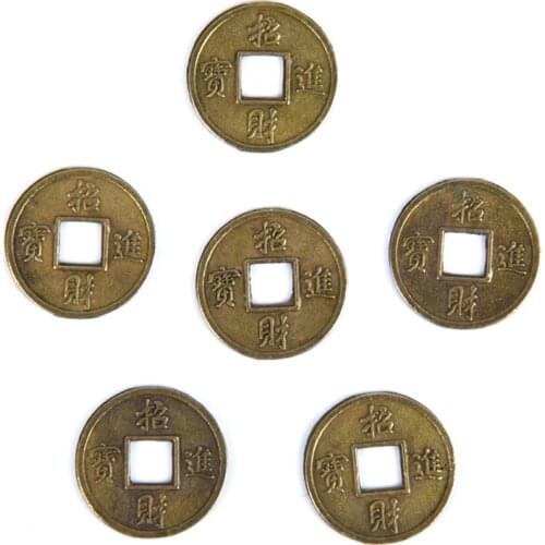 50pcs Chinese Feng Shui Lucky Ching/Ancient Coins Set For Health Good Luck Prosperity Jewelry Findings DIY Components