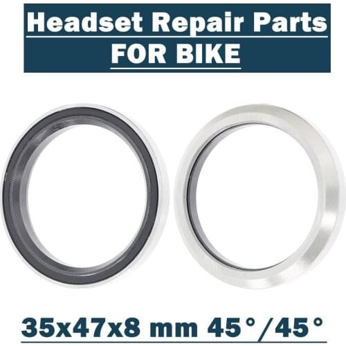 Bike Headset Bearings ACB3547H8 35*47*8 mm 45/45 2PCS ACB Road MTB Angular Contact Bicycle Bearing 3547H8