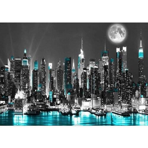 5D DIY square/round Diamond painting New York night view Cross Stitch Diamond Embroidery Pattern Rhinestone J2951