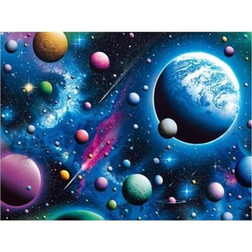 Galaxy diamond painting outer space rhinestone embroidery picture mosaic stickers decor diamond dot tapestry posters wall papers