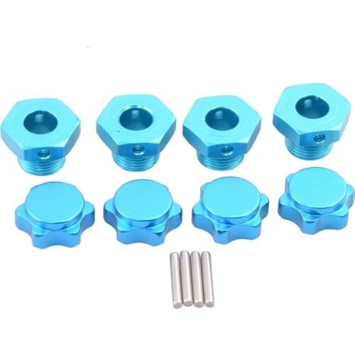 Aluminum Dust Proof 17MM Wheel Rim Hub Nuts Cover 94762 80123 RC 1/8 HSP Car Upgrade Parts