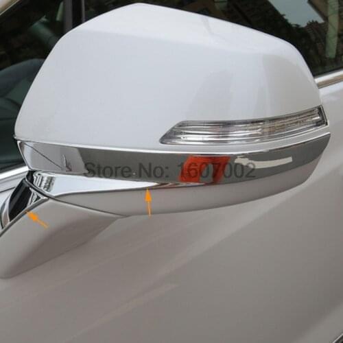 For Cadillac XT5 xt 5 2016 2017 ABS Chrome Bright Side Rearview Moirror Trim Cover Door Mirror Strip Auto Accessories