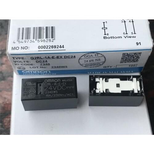 G2RL-1A-E-EX 24VDC Relay 16A 6Pins