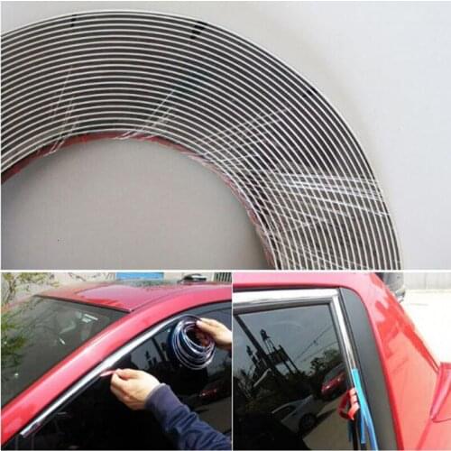 1 meter 6/8/10/12/15/18/20/25 / 30mm chrome door trim window protection film anti-collision mirror