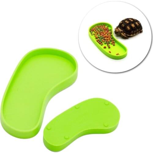 Discount 1 pc Feeding Supplies for Small Animals Reptile Feeder Crawler Bowl Basin Water Fountain Turtle Aquatic Pet Supplies