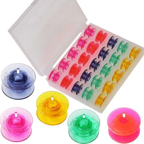 Colorful bobbins With Thread Hole For Husqvarna Viking 4123078-G,4131825-45,4125615-45 (30pcs/box 25pcs/box 20pcs)