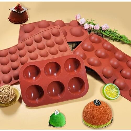 Round Shape Cake Mold Half Ball Sphere Silicone Mold Dessert Chocolate Mould Bakeware Cake Mold