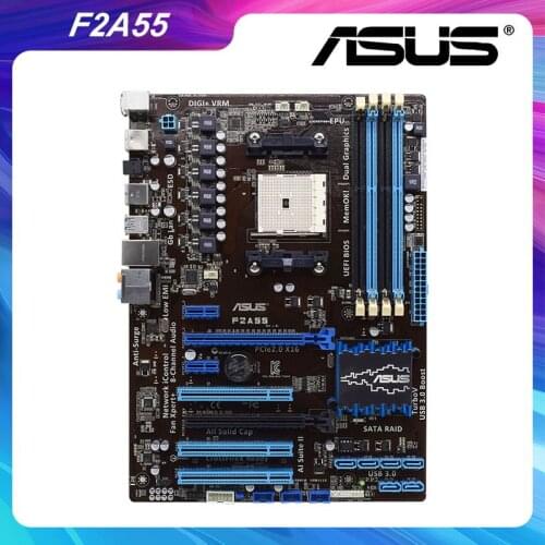 F2A55 For ASUS Original Desktop Motherboard Socket FM2 DDR3 AMD A55 used pc motherboard amd 2 PCI-E X16 SATAII USB3.0 ATX