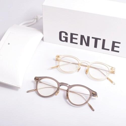 2021 New Fashion titanium metal shape Myopia Prescription glasses frame women men Eyeglasses GENTLE JoJo Women Men Eyewear
