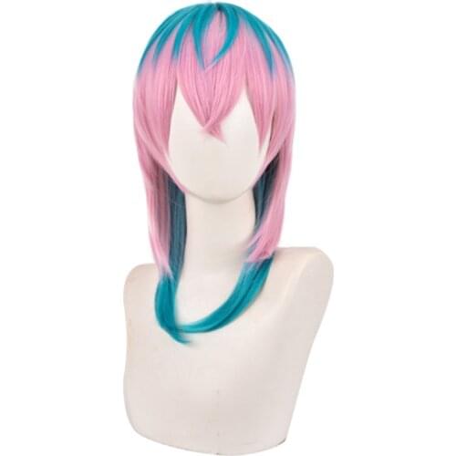 Anime Tokyo Revengers Wig Rindo Haitani Mixed Colorful Hair Cosplay Wig Role Play Halloween Hair Synthetic 50cm