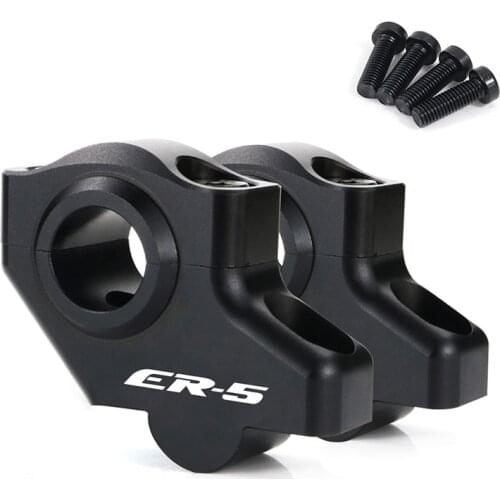 Fit For Kawasaki ER-5 1997-2006 22mm 7/8" Motorcycle Offset Handlebar Risers Back Moved Raised Mount Extension Riser