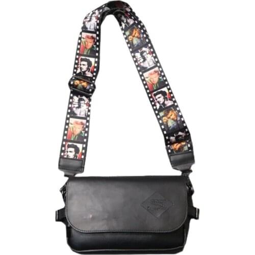 Yesetn Bag 06272021 Mens fashion ribbon single shoulder bag Sports hip hop bag