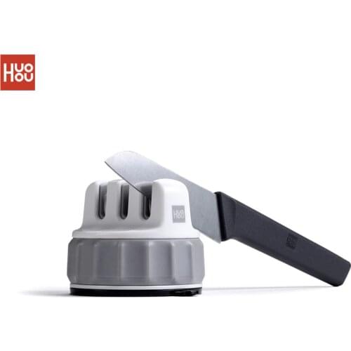 HUOHOU Fixable Sharpen Stone Trible Wheel Whetstone Sharpeners Sharpening Tool Grindstone