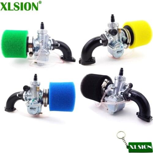 XLSION Molkt 26mm Carburetor Carb+45mm Air Filter+Manifold Intake Pipe+Gasket For 125cc 140cc 150cc Lifan YX SSR Pit Dirt Bike