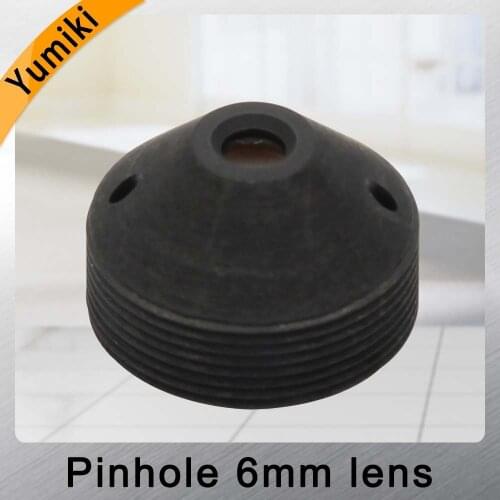 Yumiki infrared night vision camera 1.3MP pinhole lens 6mm F2.0 M12 thread CCTV lens for surveillance camera