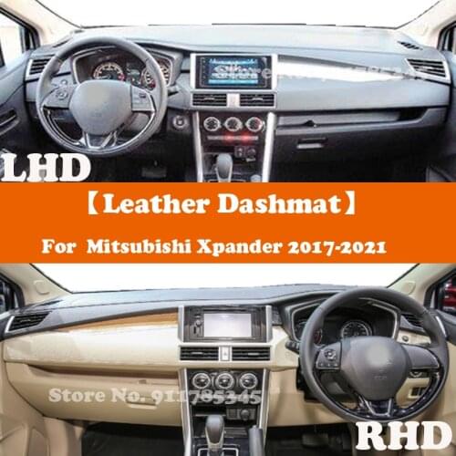 Suede Leather Dashmat Accessories Car-Styling Dashboard Covers For Mitsubishi Xpander Sport MPV GLS Cross-warna 2017 2018-2021