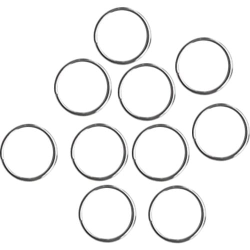 10x Silver 316 Stainless Steel Scuba Diving Split Ring Gear Attachment 30mm High Resistance Rust Lightweight and Durable