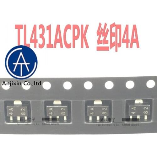 10pcs 100% orginal new voltage reference TL431ACPK TL431 silk screen 4A SOT-89 spot real stock