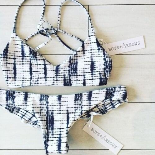 2020 new womens Split Bikini, instant sale of floral bandage cross swimsuit Bikini Bikini swimsuit sets with cover swim suit