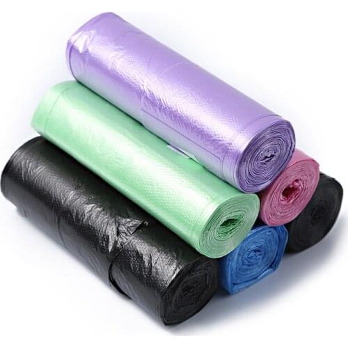 5 Rolls 100Pcs Household Disposable Trash Pouch Kitchen Storage Garbage Bags Cleaning Waste Bag Plastic Bag