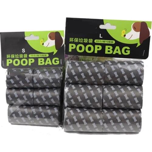 6 rolls (1roll =15PCS) The specail bags for Dog Pet Travel Foldable Pooper Scooper