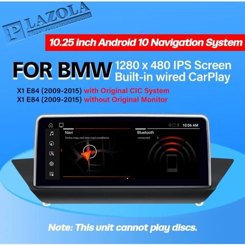10.25" Android 10 Car Multimedia Navigation GPS Autoradio Player For BMW X1 E84 2009-2015 CIC or NO Original Monitor CarPlay BT