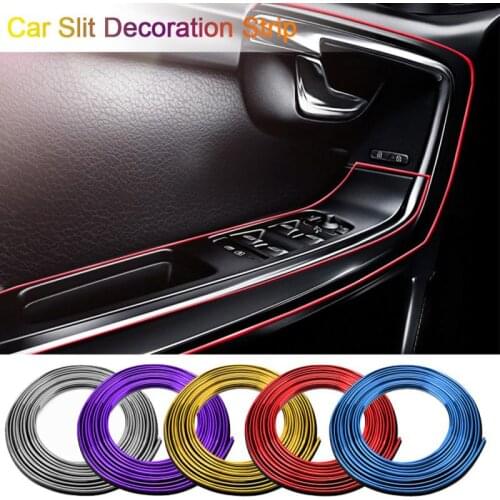 Auto Parts Moulding Styling Decals UK Reflective Strips Interior Mouldings 5M DIY Car Interior Strip Trim Decor Door