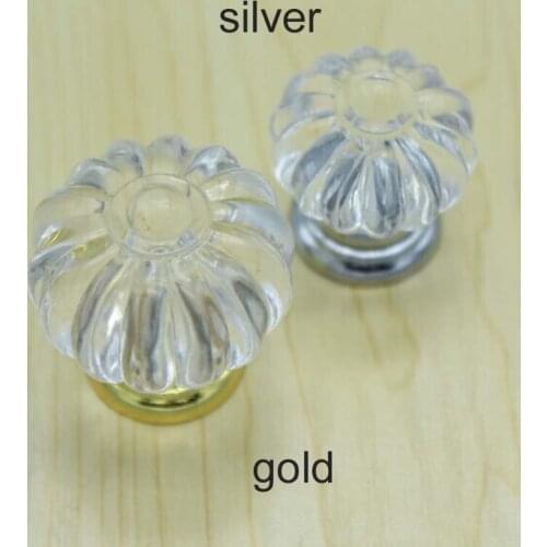 Free shipping diameter 34mm Clear Crystal drawer knobs kitchen cabinet handles dresser wardrobe bedside table pulls knob