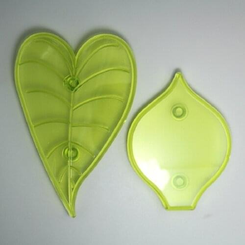 Free Shipping High Quality Plastic 2pcs Calla Lily Shaped Impressing Moulds Set