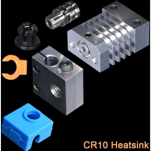 CR10 Heatsink All Metal Radiator Pipe Upgrade Hotend Kit For 3D Printer Ender3 CR10 Hot End Micro Swiss Titanium Heat Breaker
