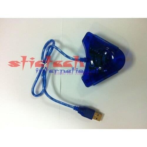 By dhl or ems 200 sets Game USB Dual Player Converter Adapter Cable For PS2 Attractive Dual Playstation 2 PC USB Game Controller