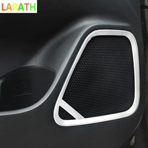 For Mitsubishi Outlander 2013 2014 2015 2016 4pcsInner Car Door Louder Speaker Frame Cover Trim High quality accessories