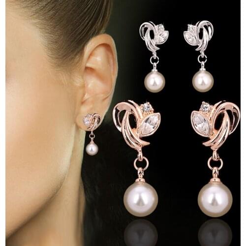 Женские серебрянные серьги DOUBLE FAIR China At AliExpress