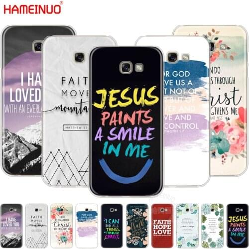 Christian inspiration bible quotes verse jesus cell phone case cover for Samsung Galaxy A3 A310 A5 A510 A7 A8 A9 2016 2017 2018