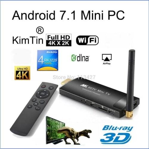 KimTin MK903C Android TV Stick RK3229 Quad Core OS 7.1 4K Wifi TV Dongle Miracast TV Player Smart Mira Screen Mini pc