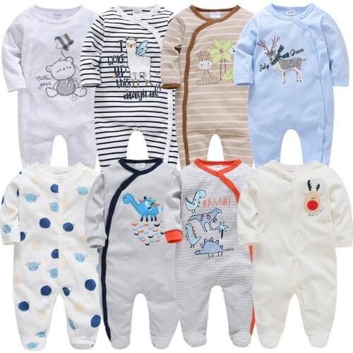 Toddler Baby Boys Rompers Roupas Bebe De Cartoon 100%Cotton Newborn Baby Girls Body Suit Baby Pajama Kids Jumpsuit Onesies