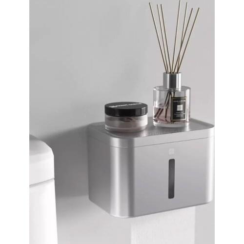 Youpin Dabai Aluminum Alloy Box Bathroom Wall Mount Toilet Paper Holder No punchinTissue Boxes for Mi Home