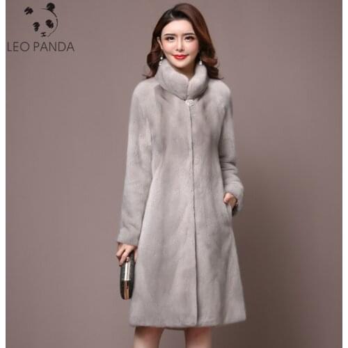 Шубы с воротником Liopfg China At AliExpress