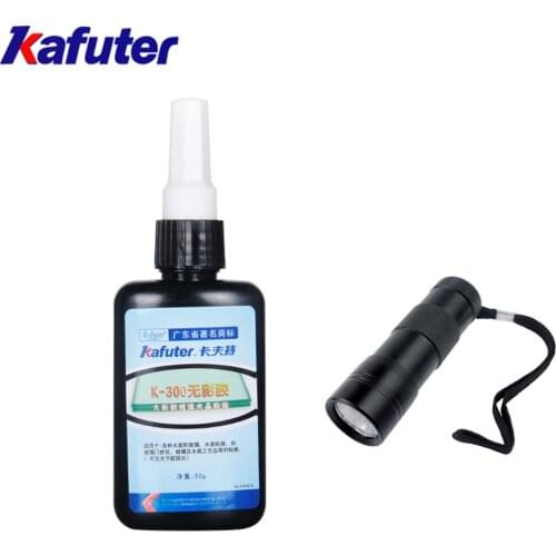 Kafuter K-300 50ML Multifunction UV Glue Curing Laser Adhesive Large Area Glass Bonding Glue Crystal Crafts Shadowless Glue