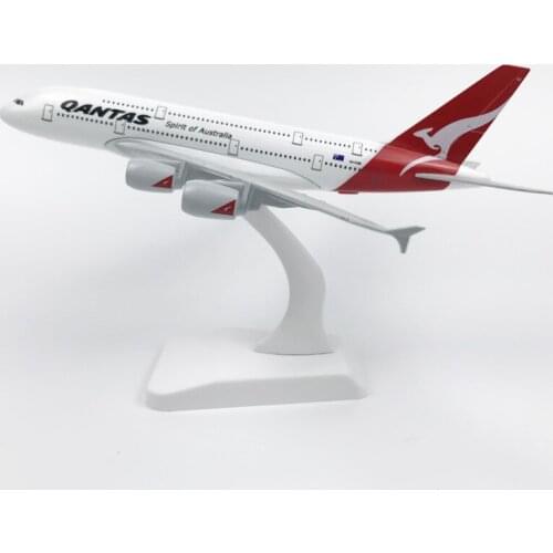 20cm Airplane Model Australian Aeronautical Airways Model Australia Airlines Qantas Airbus A380 Alloy Simulation Aircraft Model