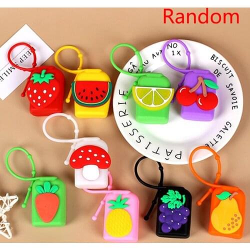 Cartoon Silicone Mini Hand Sanitizer Disposable No Clean Detachable Cover Travel Portable Safe Gel Holder Antibacterial Hand Gel