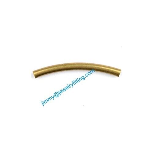 2013 New Jewelry findings Brass Bent Tubing tube spacer tube beads for bracelet 2*23mm