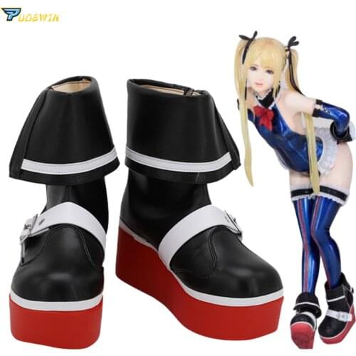 Dead or Alive 5 Marie Rose Cosplay Shoes Custom Made Boots