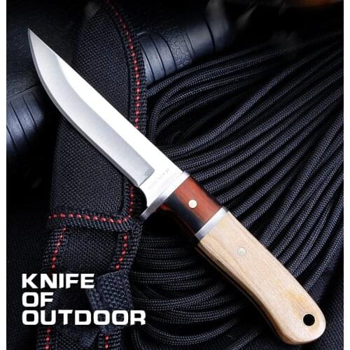 Camping Knife Stainless Steel Fixed Blade For Outdoor Tactical Survival Untility Knife High Quality Hunting Knife