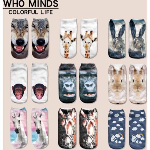 Hot Sale Animal Socks Women Unisize Meias Casual Print Harajuku Funny Socks Skarpetki Unisex Woman Socks Multiple Colorful Socks