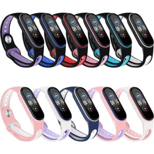 Soft Silicone strap For Xiaomi mi band 3 4 5 strap watch wrist bracelet Sport correa Mi band 3 Strap Miband Smart accessories