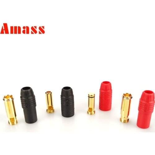 5 Pairs/10 Pairs Amass AS150 Connector Male and Female 7mm Golden Plated Banana Plug not include anti-spark for RC ESC Battery